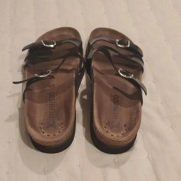 Mephisto Black Women's Sandals (2) - Picture 4 of 7